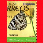 SPAGNA - Usato - 2011 - Farfalla - Butterfly - Melanargia Ines  - 0.65 - Used Stamps