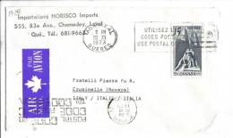 VER1729 - CANADA' , Lettera Commerciale Per L'Italia Del 20/9/1973 - Storia Postale