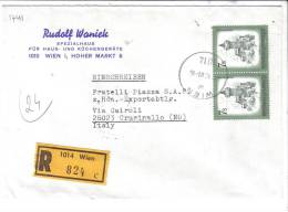VER1741 - AUSTRIA , Lettera RACCOMANDATA Per L'Italia Del 1981 - Briefe U. Dokumente