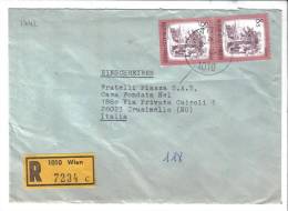 VER1742 - AUSTRIA , Lettera RACCOMANDATA Per L'Italia Del 1982 - Covers & Documents