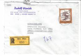 VER1745 - AUSTRIA , Lettera RACCOMANDATA Per L'Italia Del 1979 - Lettres & Documents
