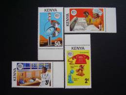 KENYA 1976 TELECOMMUNICATIONS DEVELOPMENT  Issue  FULL SET FOUR Stamps MNH. - Kenya (1963-...)