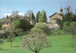 CPM VD Suisse (Vaud) Montcherand, église Romane Et Château (prieuré Saint Etienne Cluny) - Montcherand