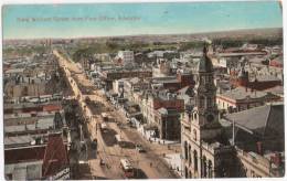 ADELAIDE South Australia King William Street From Post Office Color Unused Birds Eye Tramway  NORWICH UNION - Adelaide