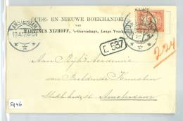 MARTINUS NIJHOFF BRIEFKAART Uit 1912 Uit 's-GRAVENHAGE Naar AMSTERDAM  (5946)  NVPH NR 51 - Storia Postale