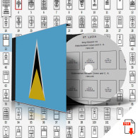 SAINT LUCIA STAMP ALBUM PAGES 1860-2011 (167 Pages) - Engels