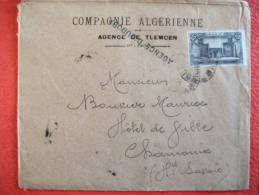 Maroc Morocco Lettre Oujda 1921 Tarif Imprimés Banque Bank Cover - Cartas & Documentos