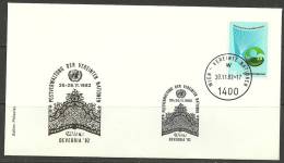 United Nations Wien 30.11.1982 FDC Naciones Unidas UN Official First Day Cover Ersttagsbrief Oevebria - FDC