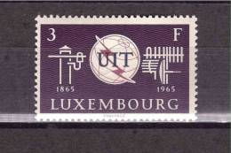 LUXEMBOURG 1965 UIT  Michel Cat N° 714  Absolutely Perfect MNH - 1965-91 Jean