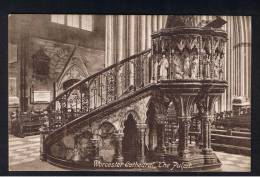 RB 880 - Early Postcard - The Carved Pulpit Worcester Cathedral - Worcestershire - Otros & Sin Clasificación