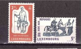 LUXEMBOURG 1960 World Refugee  Michel Cat N° 618/19  Absolutely Perfect MNH - Unused Stamps