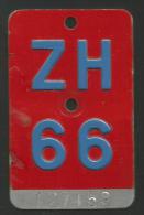 Velonummer Zürich ZH 66 - Plaques D'immatriculation