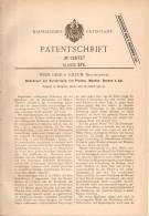Original Patentschrift - H. Laue In Gilzum , Braunschweig , 1900 , Herstellung Von Platten , Wänden Und Decken , Bau !!! - Architektur