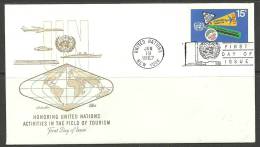 United Nations New York  19.06.1967 FDC Naciones Unidas UN Tourism Turismus - Covers & Documents