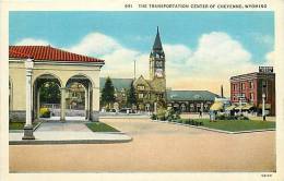 190865-Wyoming, Cheyenne, Transportation Center, Curteich No 5A140 - Cheyenne