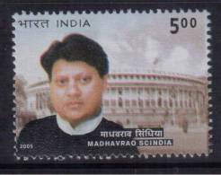 India MNH 2005, Madhavrao Scindia, Parlimentarian, Parliment House., - Ungebraucht