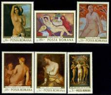 1969 Art Reproductions - Nudes,Romania,Mi.2755-276 0,MNH - Unused Stamps