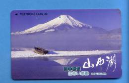 Japan Japon  Telefonkarte Télécarte Phonecard -  Volcan Volcano Vulkan Berg Mountains Montagnes - Vulkanen