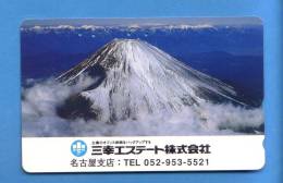 Japan Japon  Telefonkarte Télécarte Phonecard -  Volcan Volcano Vulkan Berg Mountains Montagnes - Vulcani