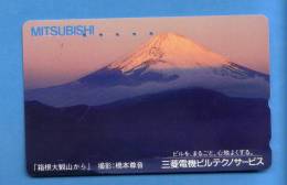 Japan Japon  Telefonkarte Télécarte Phonecard -  Volcan Volcano Vulkan Berg Mountains Montagnes - Volcanes