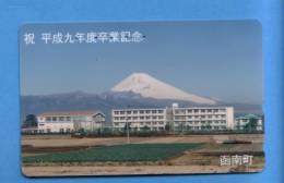 Japan Japon  Telefonkarte Télécarte Phonecard -  Volcan Volcano Vulkan Berg Mountains Montagnes - Volcanes