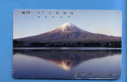 Japan Japon  Telefonkarte Télécarte Phonecard -  Volcan Volcano Vulkan Berg Mountains Montagnes - Vulkane