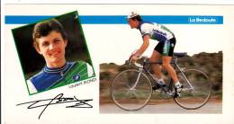 CARTE POSTER LAURENT BIONDI 10.5X20 GROUPE SPORTIF LA REDOUTE Bon état Voir Scans - Cycling