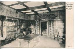 C 1905 Wales Gwydyr Castle The Dining Room, Peacock Platino Photo - Denbighshire