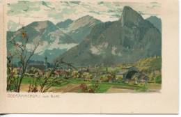 Ca 1897 Litho Oberammergau (fast Wie Neu) Kuenstlerpostkarte, Michael Zeno Diemer - Oberammergau