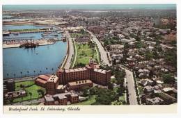 ST PETERSBURG FL ~WATERFRONT PARK AERIAL VIEW 1960s Postcard~BAYFRONT CENTER ~ FLORIDA [c2800] - St Petersburg