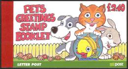 IRELAND «Pets Greetings Stamps» Booklet (1999) - Michel No. 45. Perfect MNH Quality - Cuadernillos