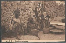 SOMALIA 1947 VINTAGE POSTCARD TO EGYPT - MOGADISCIO - MOGADISHU TO CAIRO WITH REVENUE POSTAGE BRITISH OCCUPATION - Somalia