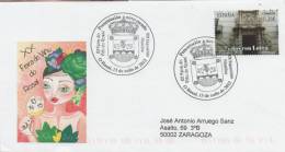 SPAIN. POSTMARK. FAIR WINE DO ROSAL. 2012 - Brieven En Documenten