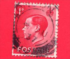 GB  UK GRAN BRETAGNA - 1936 - Re Edward VIII - 1d - Usati