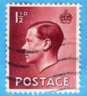 GB  UK GRAN BRETAGNA - 1936 - Re Edward VIII - 1 1/2 - Gebruikt