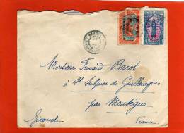 LETTRE OUBANGUI-HARI BANGUI 29/8/1930 YVERT 63 HS-54 POUR FRANCE MONSEGUR - Lettres & Documents