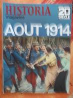 Magazine HISTORIA 20ème Siècle N°114 De 1970 - AOUT 1914 - Sommaire Voir Photo - History