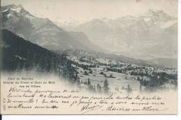 Delcampe - SUISSE - Dent De Morcles - Glacier Du Trient Et Dent Du Midi - Vus De Villars - Villars-les-Moines