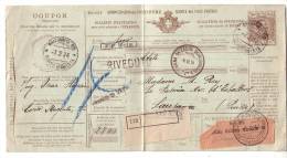 Entier Postal Pour Colis, Milano-Lausanne (112) - Corée (...-1945)