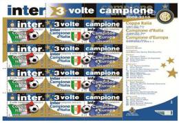 SAN MARINO - SAINT MARIN - 2010 - INTER 3 VOLTE CAMPIONE - BF 12 Valori ** - Clubs Mythiques