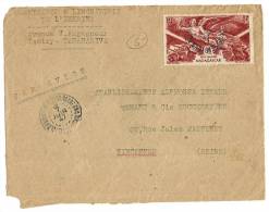 Madagascar Yvert PA65 Victoire Seul Sur Devant De Lettre Avion Cad Tananarive Tsaralalana 7 Juin 1947 Pour Vincennes - Storia Postale