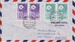 ONU  Geneve - 1975   ~  N° 54 + 55 Oblitéré ... Via Aerea - Storia Postale