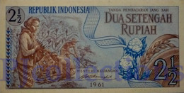 INDONESIA 2,50 RUPIAH 1961 PICK 79 UNC - Indonesië