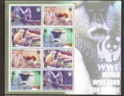 Sierra Leone. Patas Monkey. 2004. MNH Sheet Of 8. SCV = 8.00 - Affen