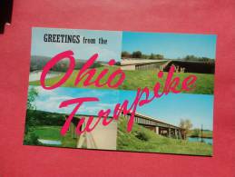 Multi View --- Ohio Turnpike---  Early Chrome -ref   635 - Andere & Zonder Classificatie