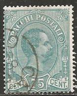 Italia Pacchi Postali 1884/86 Usato - Ss.4   75c Verde - Colis-postaux