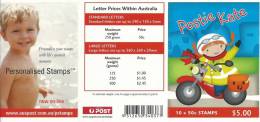 $5 Postie Kate  10 X 50  Cent  Peel & Stick Booklet  Complete Mint Unhinged Unused - Booklets