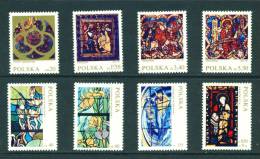 POLAND  -  1971  Stained Glass Windows  Mounted Mint  As Scan - Unused Stamps