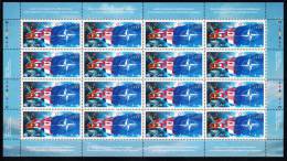 Canada MNH Scott #1809 Sheet Of 16 46c NATO Flags - 50th Anniversary Of NATO - Full Sheets & Multiples