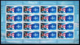 Canada MNH Scott #1809 Sheet Of 16 46c NATO Flags - 50th Anniversary Of NATO - Ganze Bögen